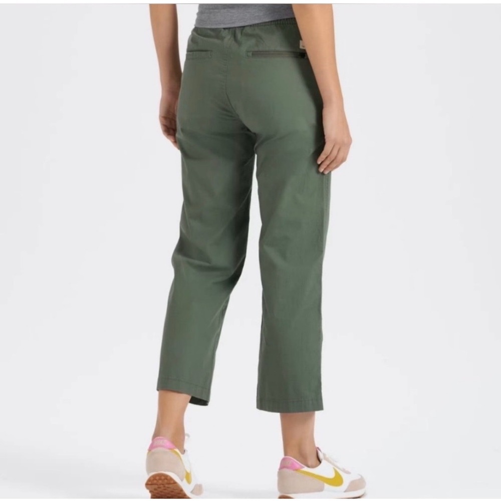 Vuori Ripstop Wide Leg Crop Pants Green Size Medium 24.5" Inseam - Picture 2 of 7